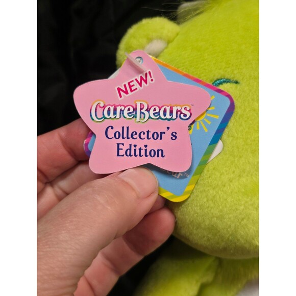 Vintage 2002 NWT 10" Collector’s Edition Care Bear Plush Lime Green Kite #4 - Picture 3 of 6